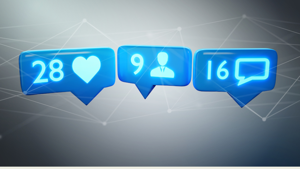 Social media likes count