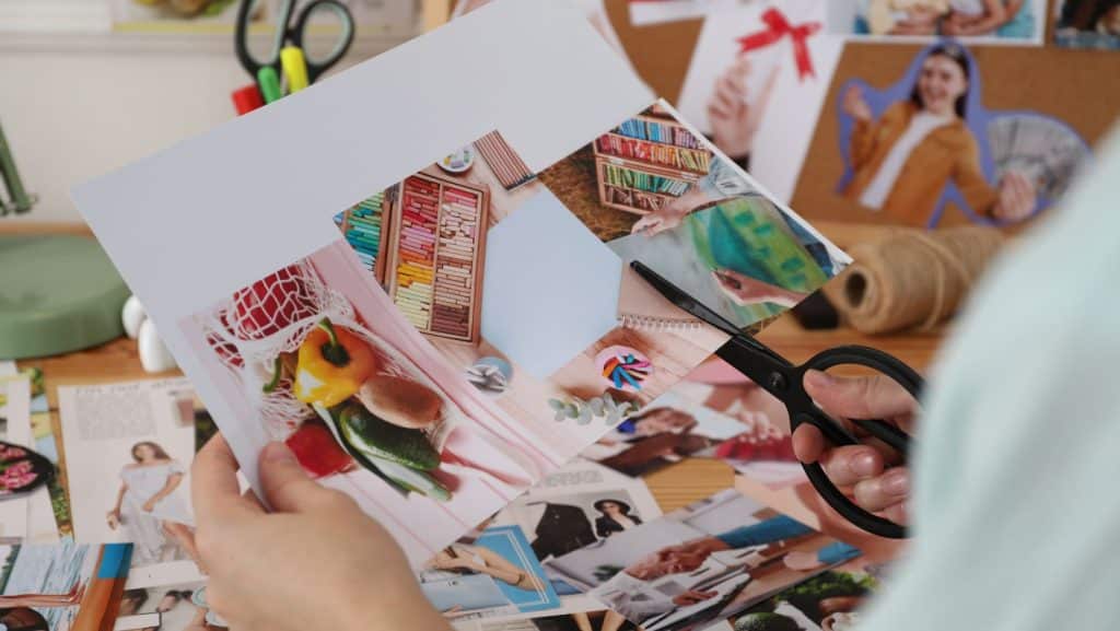 spring vision board or journal